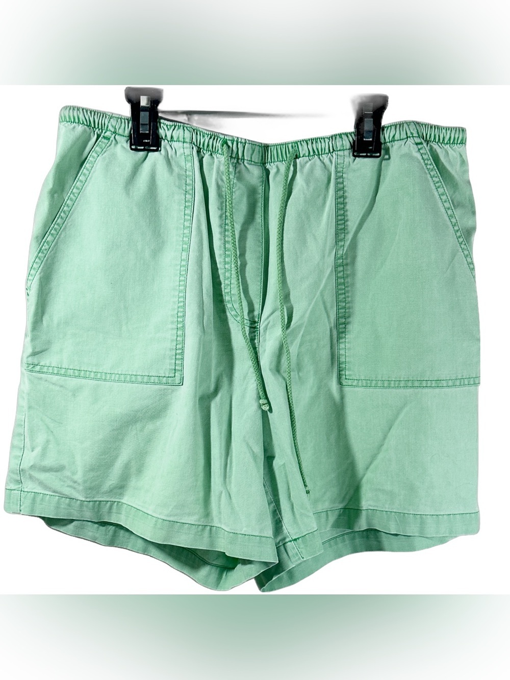 L.L.Bean Women’s Lightweight Mint Green Drawstring Athletic Hiking Shorts Medium